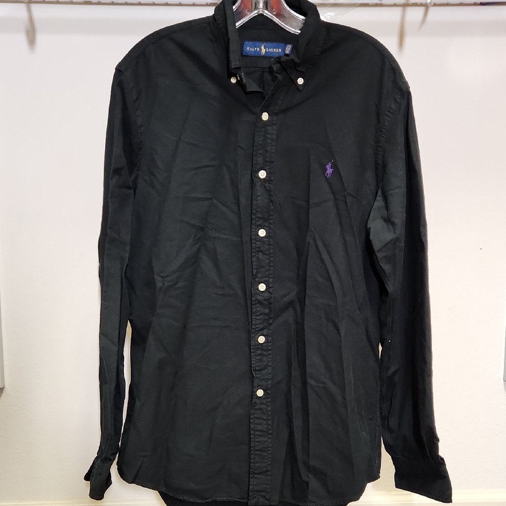 Ralph Lauren | Black Long Sleeve Shirt | M